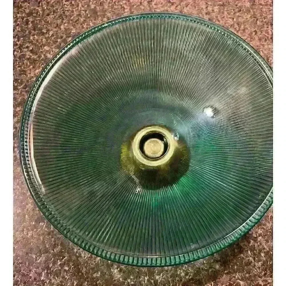 Unmarked teal glass